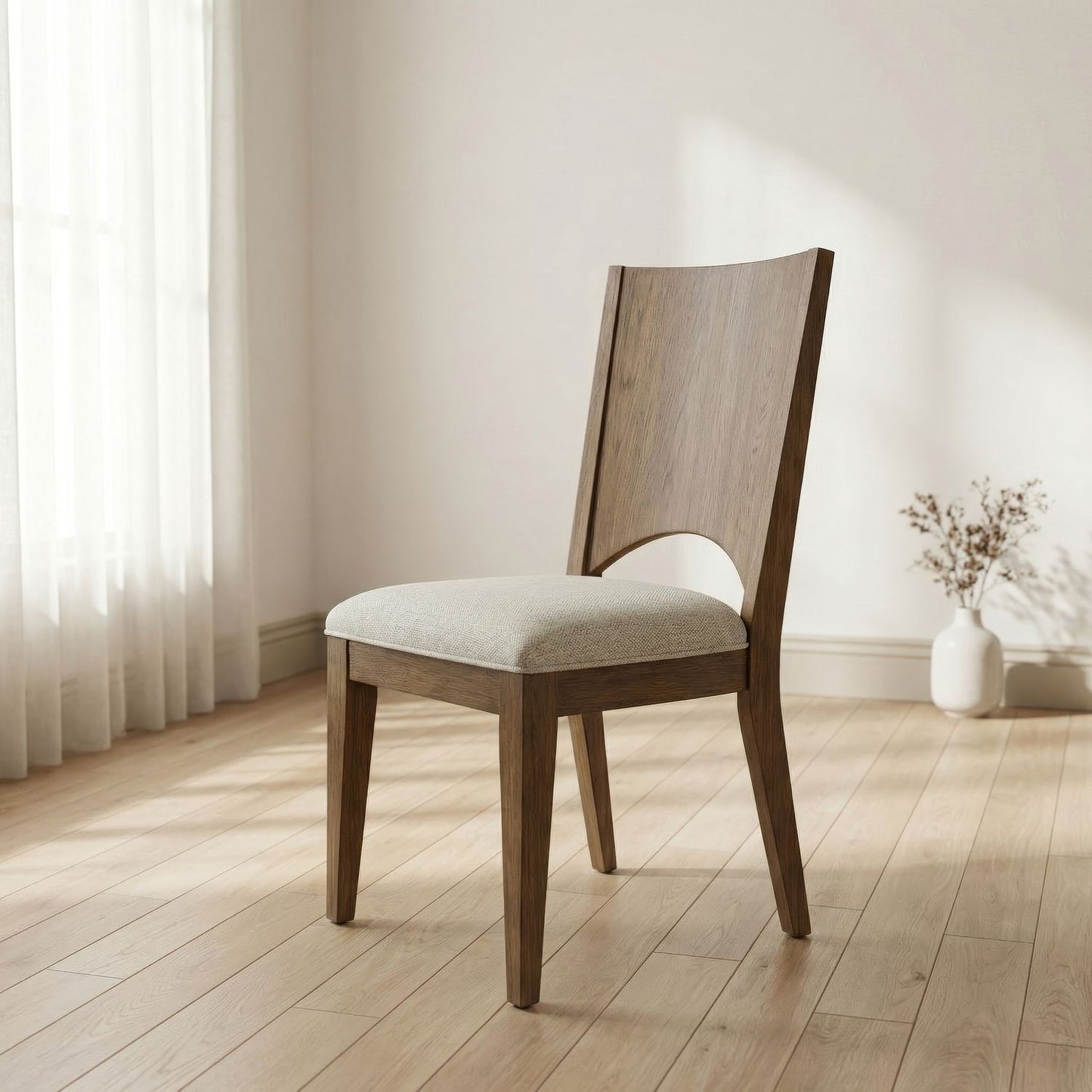 South Bend - Panel Back Side Chair (RTA) - Brown