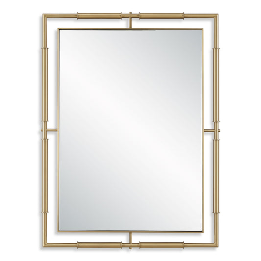 It's All Connected - Rectangle Brass Mirror