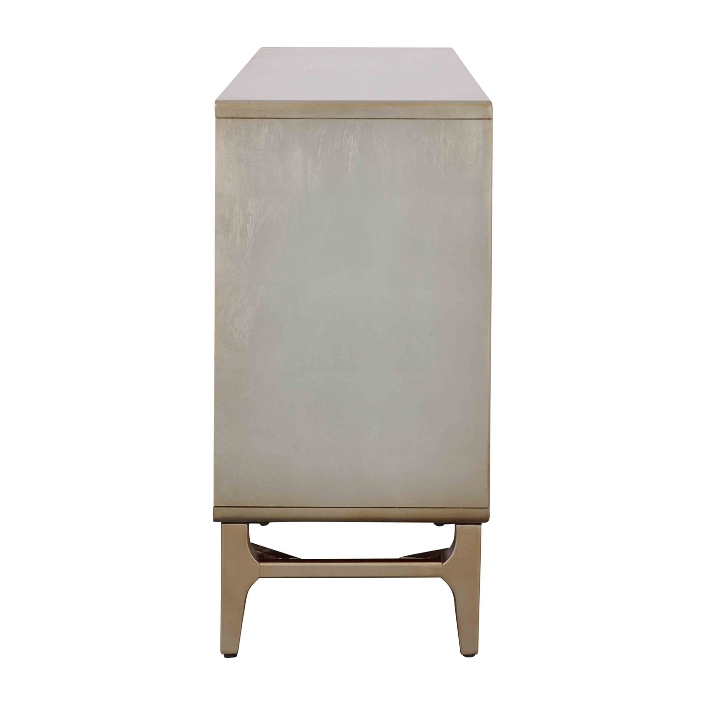 Dreamscape - Four Door Credenza - Gold / Silverleaf