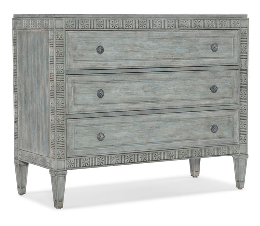 Charleston - Three-Drawer Chest - LIght Blue