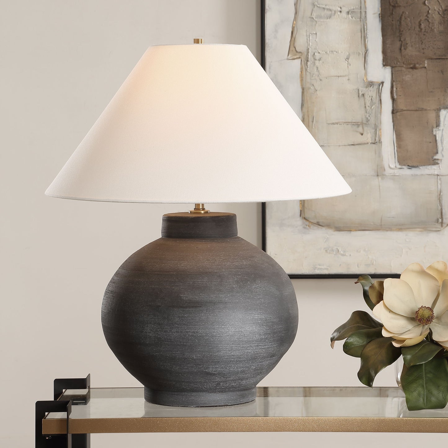 Tramore - Table Lamp - Rustic Charcoal