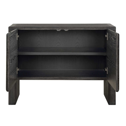 Bierk - 2 Door Cabinet - Dark Stain