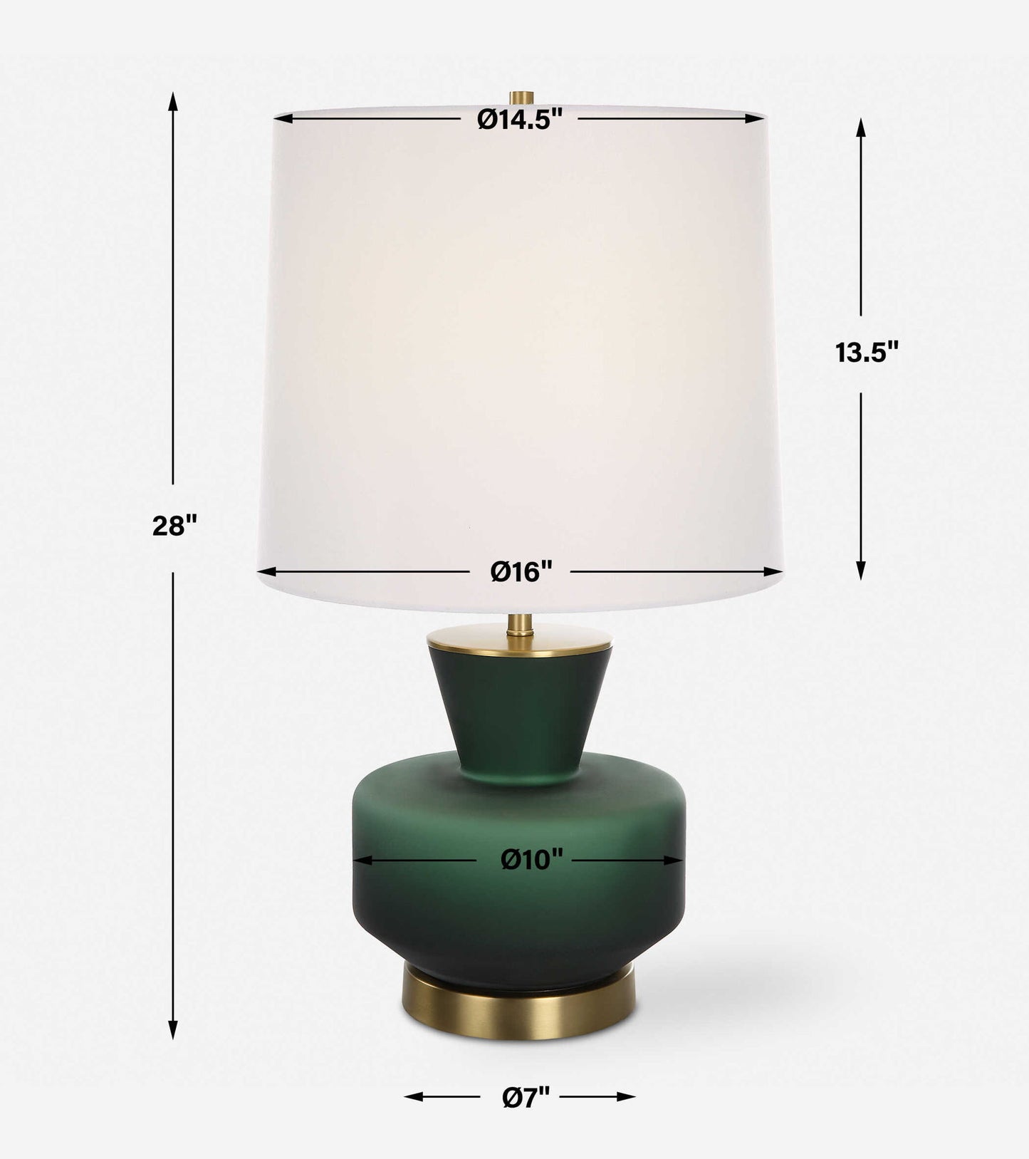 Trentino - Table Lamp - Dark Emerald Green