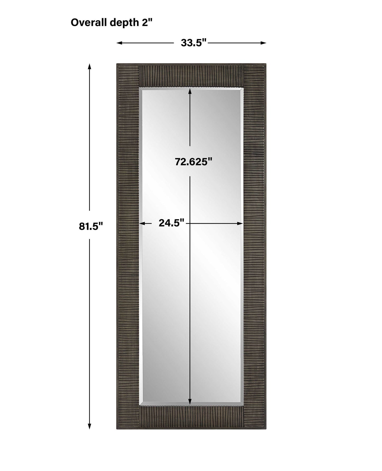 Figaro - Oversized Mirror - Gray