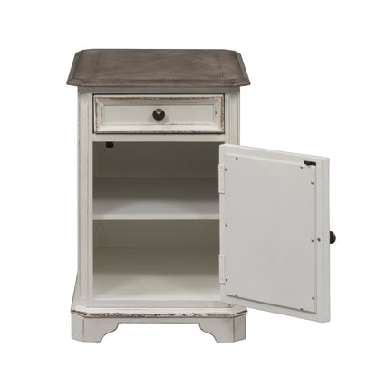 Magnolia Manor - Chair Side Table - White