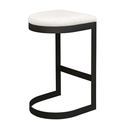 Maude - Outdoor Bar Stool - White / Black