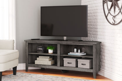 Arlenbry - Gray - Medium Corner TV Stand