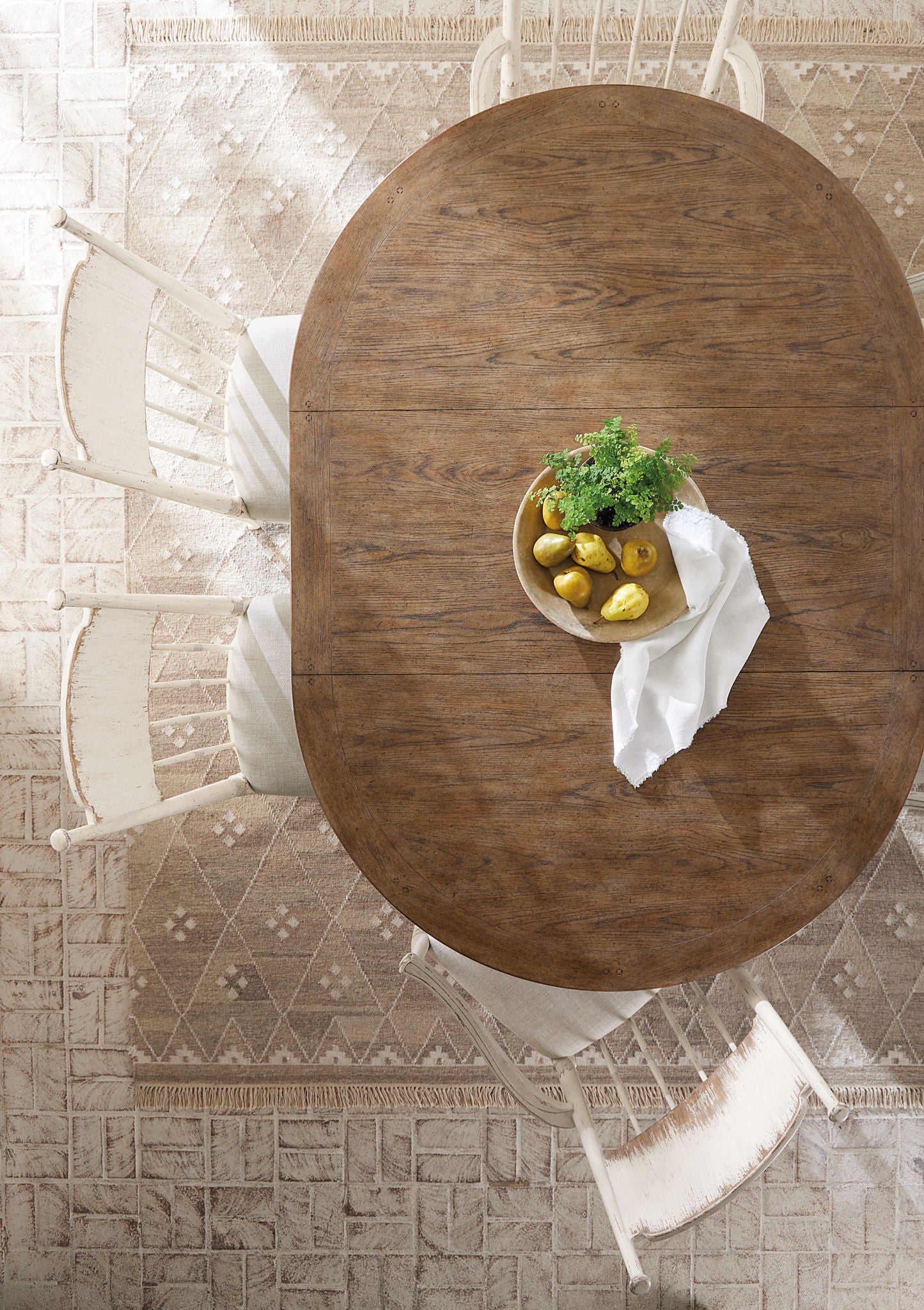 Americana - Round Pedestal Dining Table With One 22" Leaf