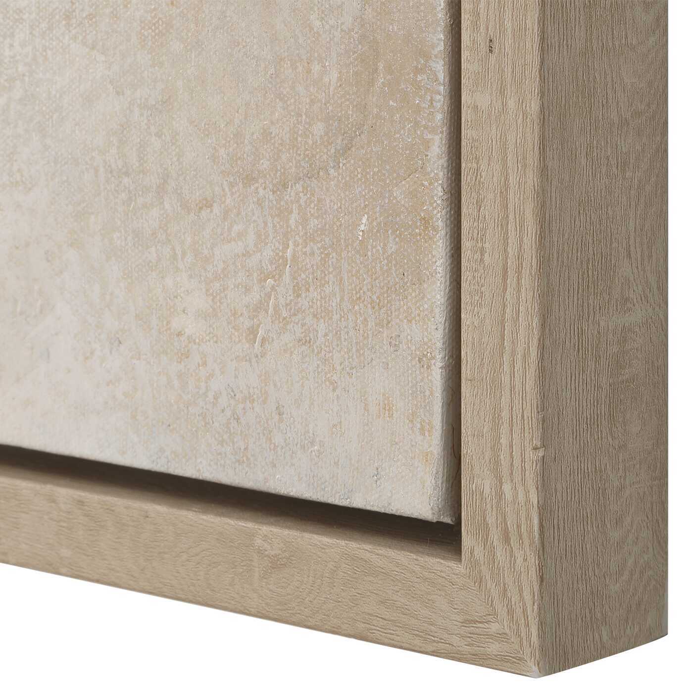 Up In Smoke - Framed Modern Art - Black / Brown / White / Woodtone