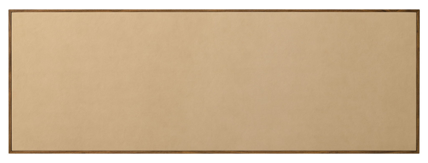 Melange - Zurich Accent Drawer Chest - Beige / Medium Walnut