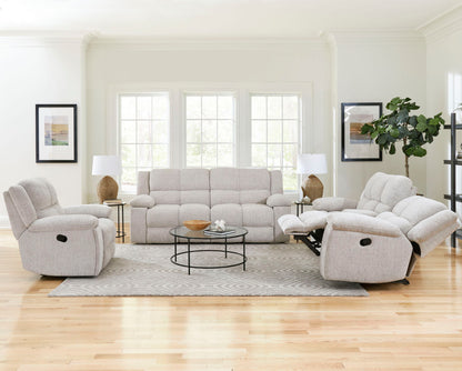 Buster - Manual Reclining Console Loveseat - Opal Taupe