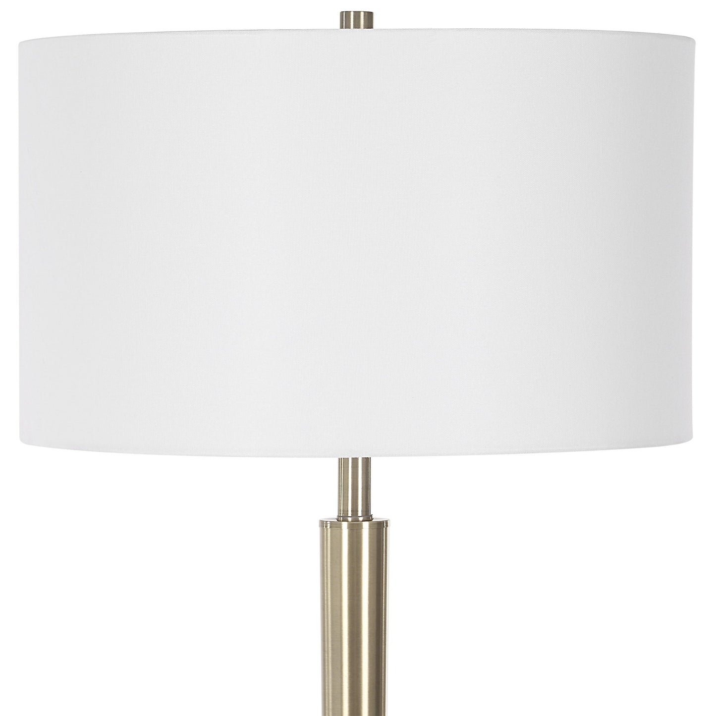 Curran - Tapered Metal Floor Lamp - White