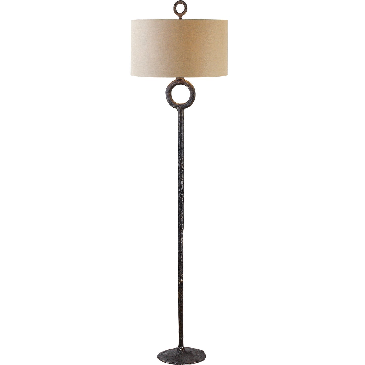 Ferro - Cast Iron Floor Lamp - Dark Brown