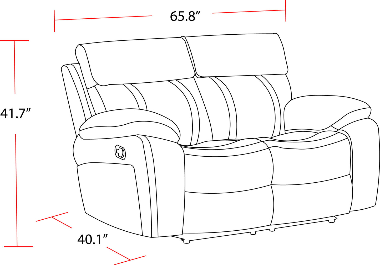 Theon - Manual Glider Reclining Sofa Set
