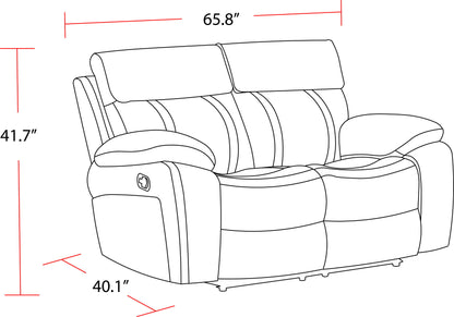 Theon - Manual Glider Reclining Sofa Set