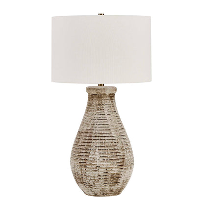 Dorothea - Textured Table Lamp - Brown / Gray