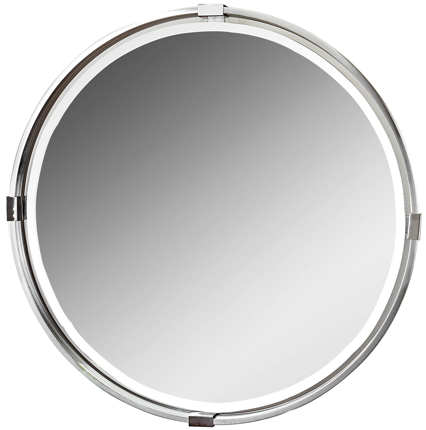 Tazlina - Round Mirror - Brushed Nickel