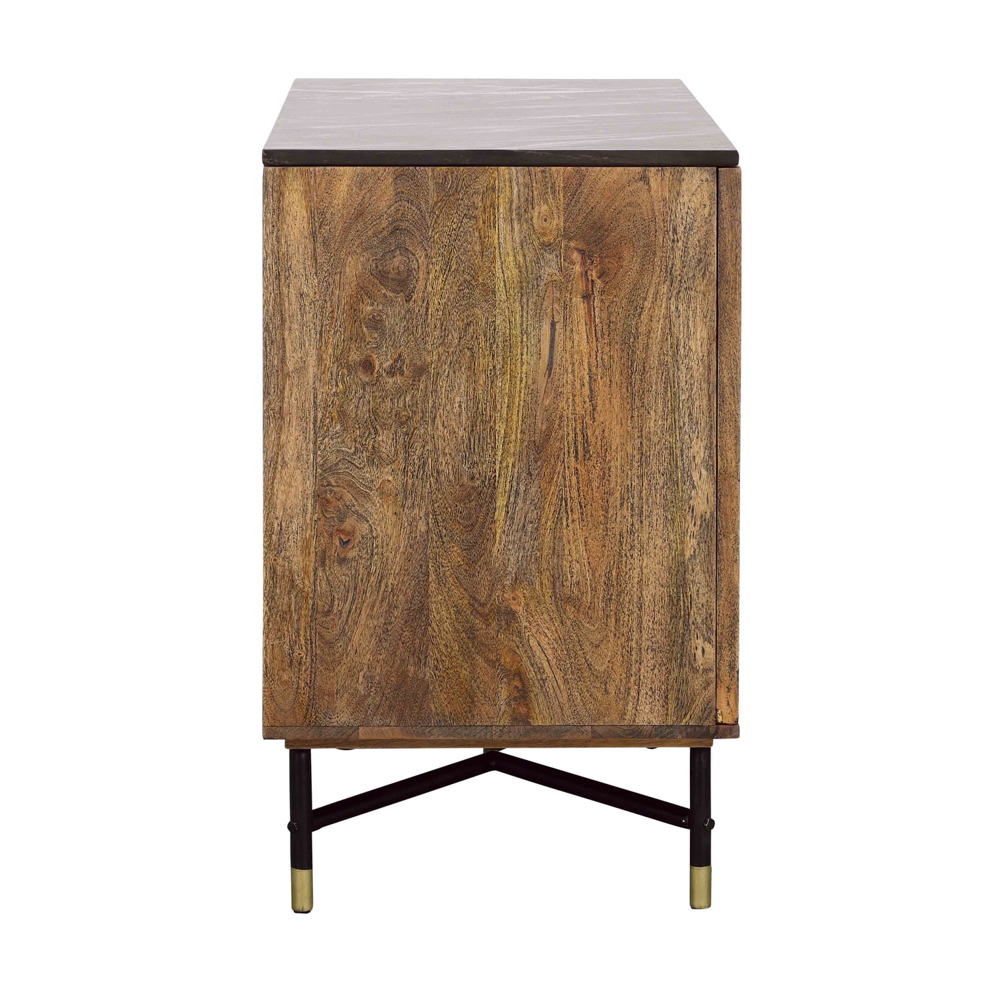 Stonington - Two Door Bar Cabinet - Brown / Black