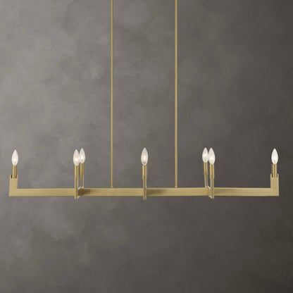 Cordoba - 8 Light Linear Chandelier - Gold
