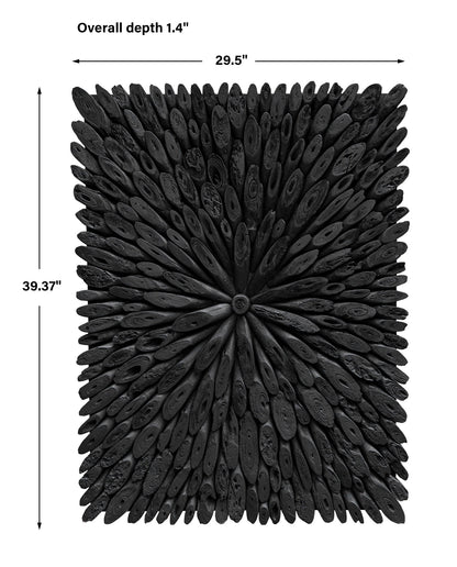 Bahama Wood - Wood Wall Decor - Black