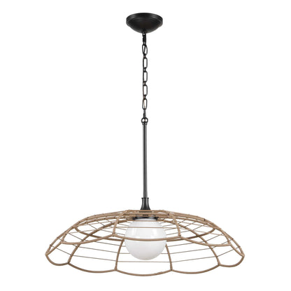 Lakeside - Indoor-Outdoor 1 Light Pendant - Black