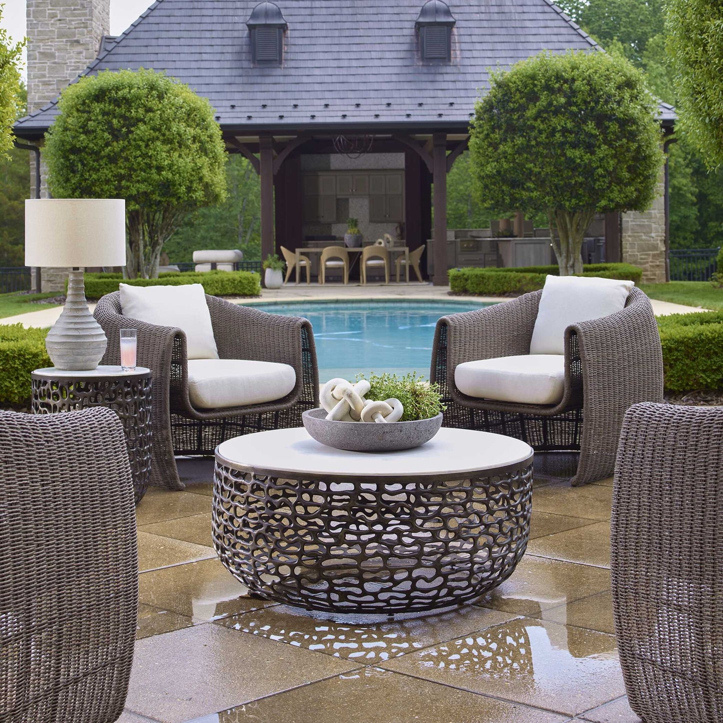 Sabena - Marble Outdoor Table