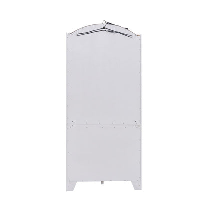 Magnolia Manor - Display Cabinet - Antique White / Weathered Bark