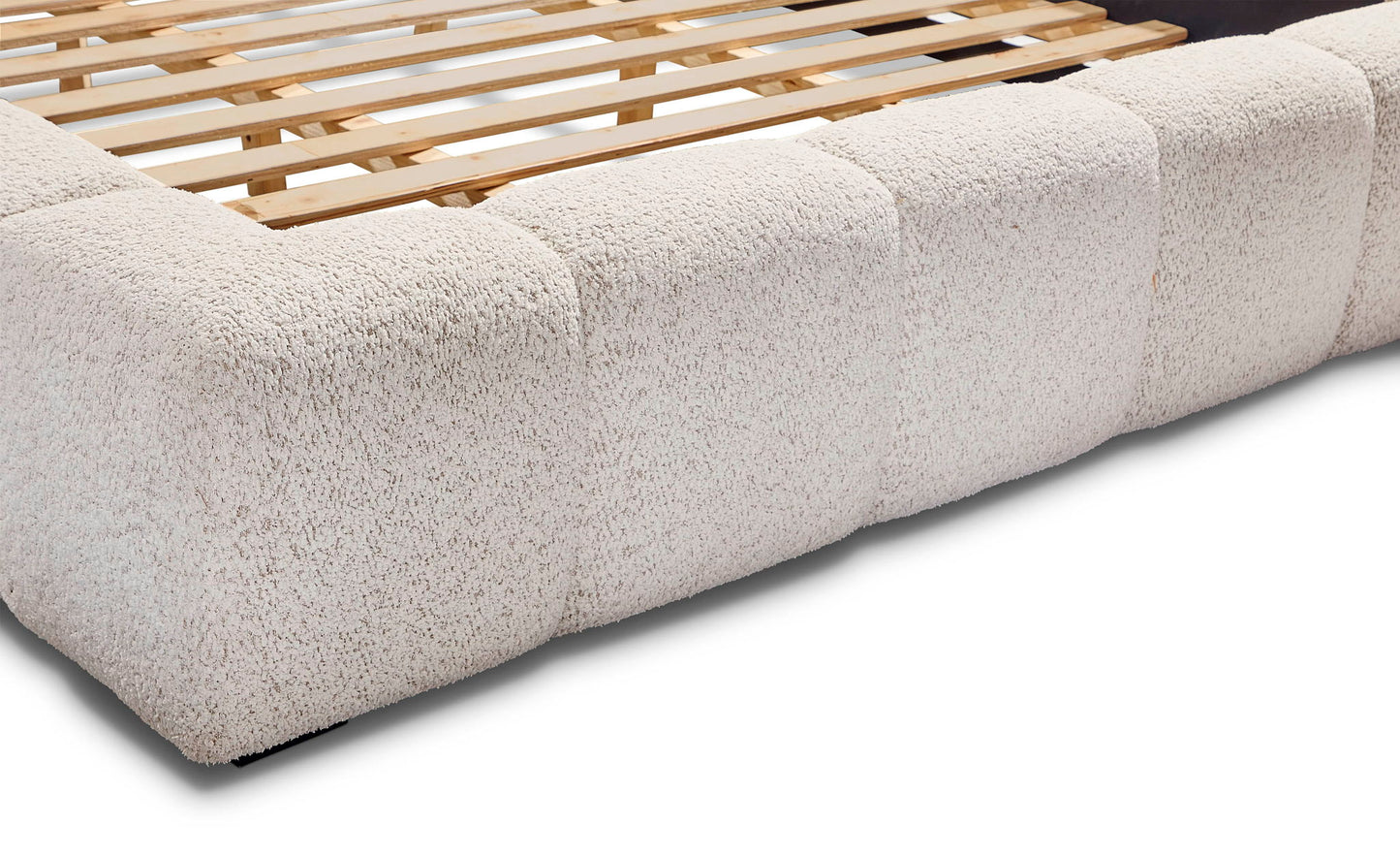 Escape - Fluffy River Rock Upholstered Bed