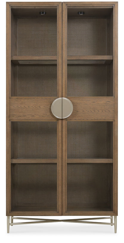 Sonnet - Display Cabinet - Dark Gray / Light Brown