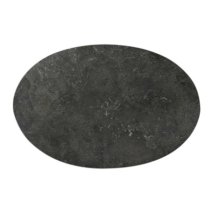 Jessenia - Stone Accent Table - Dark Gray