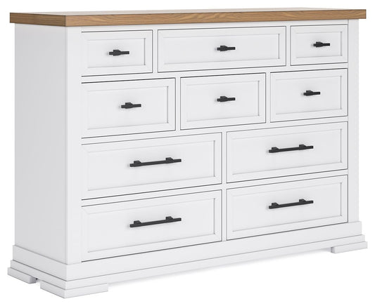 Ashbryn - White / Natural - Dresser