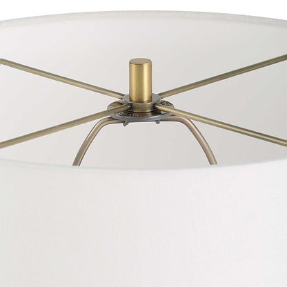 Lyra - Table Lamp - White & Gold