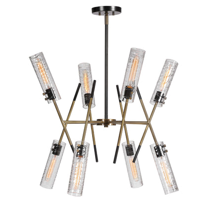 Telesto - 8 Light Linear Pendant - Gold