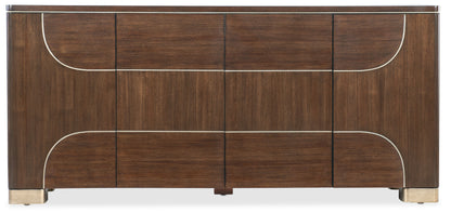 Melange - Contours Credenza - Dark Brown