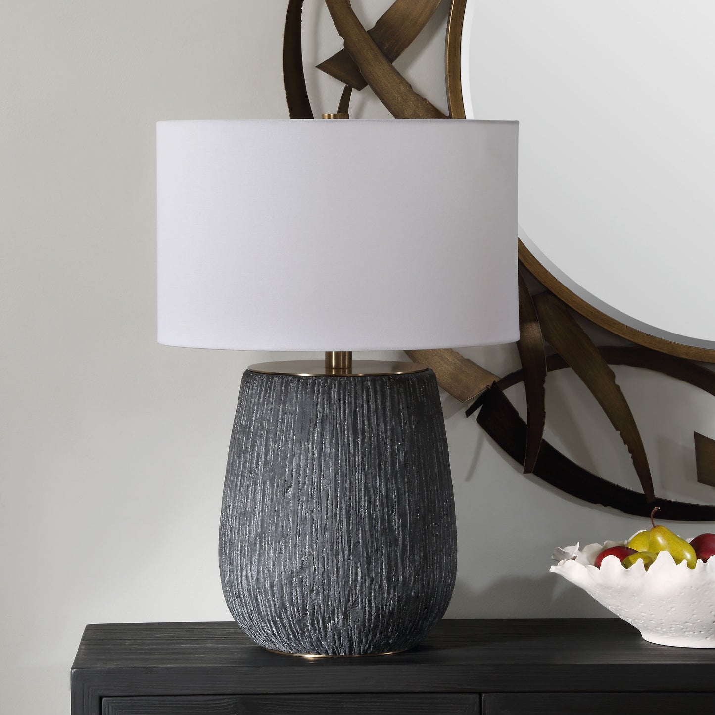 Americana - Aged Black Table Lamp