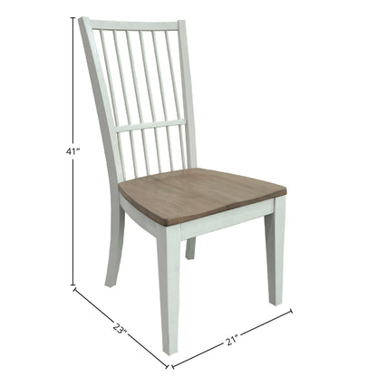 Americana Modern Dining - Spindle Back Dining Chair (Set of 2) - Cotton White