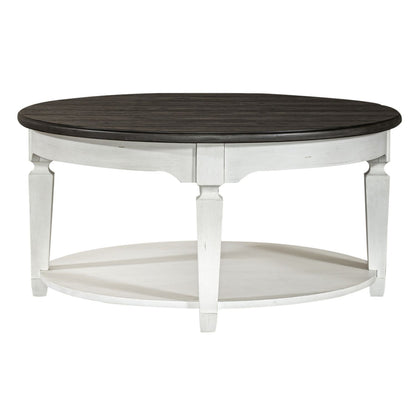 Allyson Park - Round Cocktail Table - White