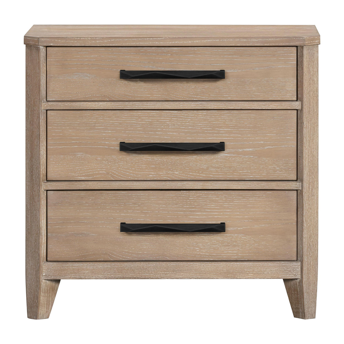 Breckenridge - 3 Drawer Nightstand With USB/C Port - Brown