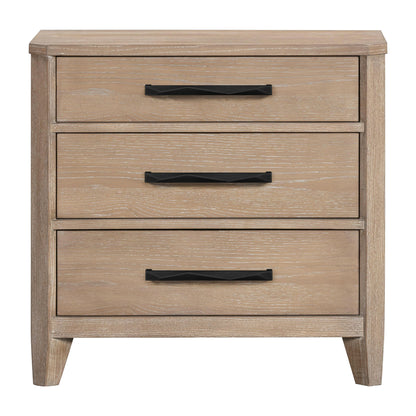 Breckenridge - 3 Drawer Nightstand With USB/C Port - Brown