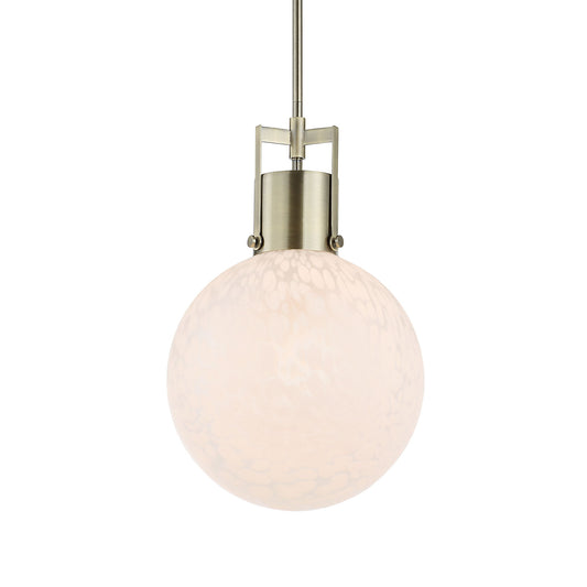 Huch - 1 Light Glass Pendant - White