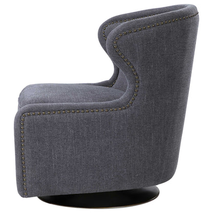 Biscay - Swivel Chair - Dark Gray