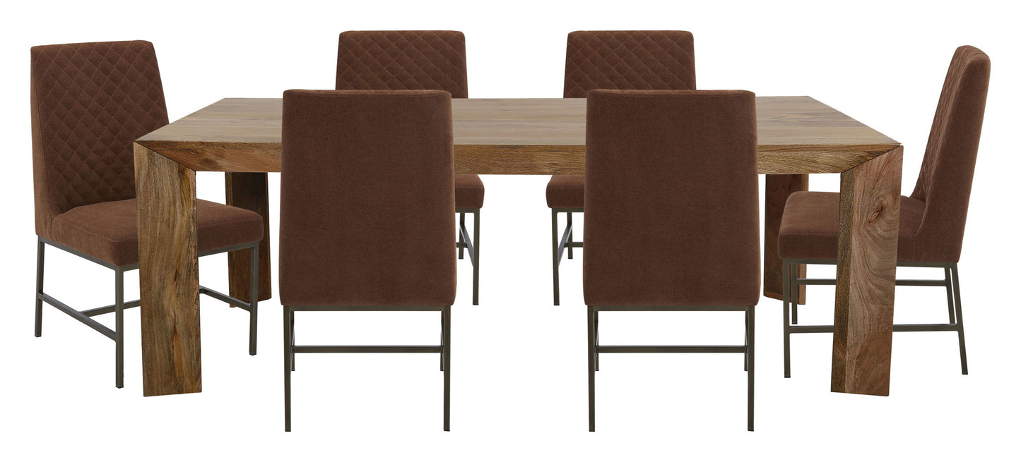 Crossings - Rectangular Dining Table With 6 Upholstered Chairs