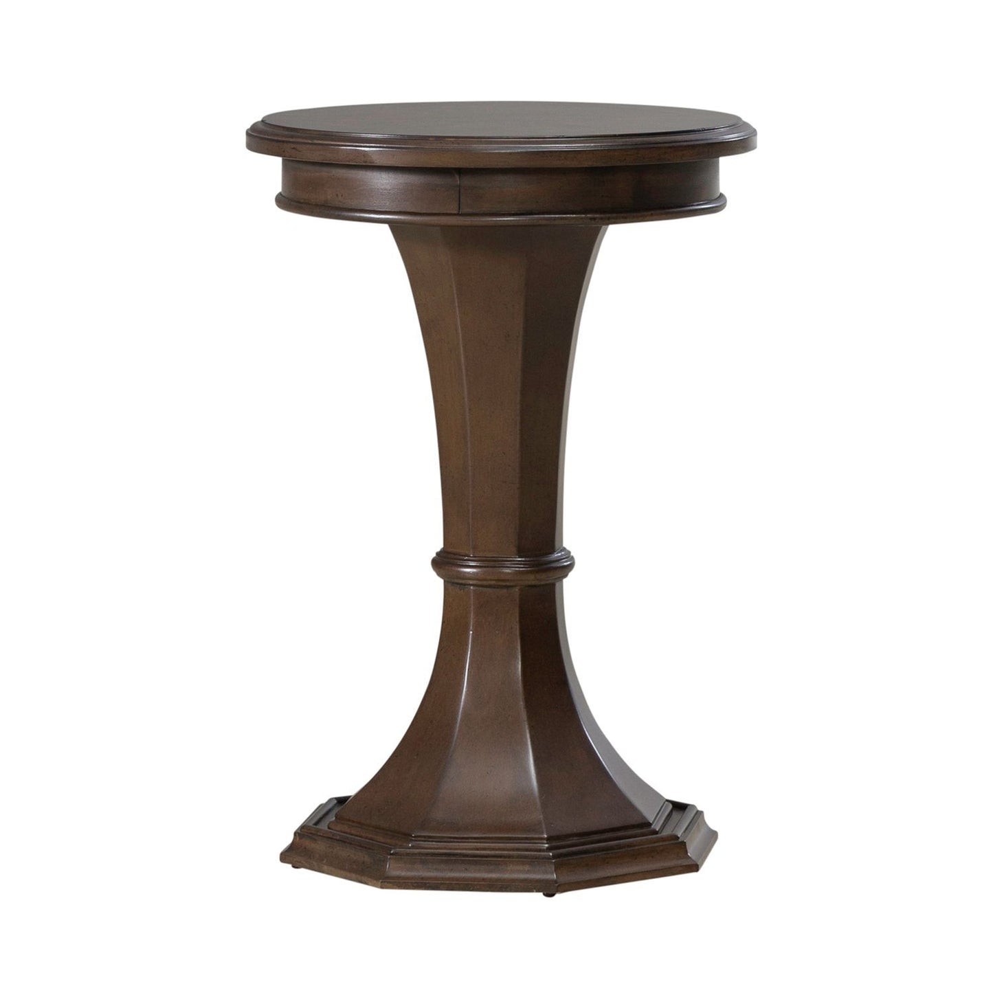 Arden Road - Round Chairside Table - Satin Cherry