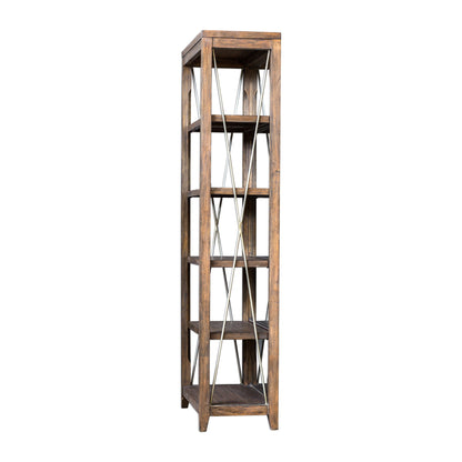 Delancey - Weathered Oak Etagere - Dark Brown