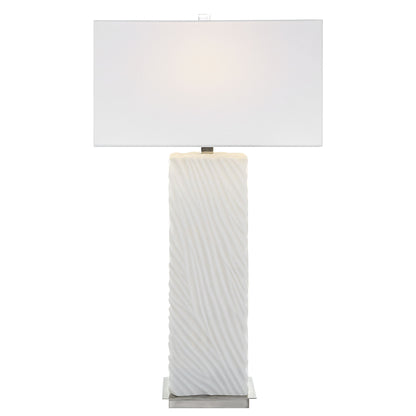 Pillar - Marble Table Lamp - White