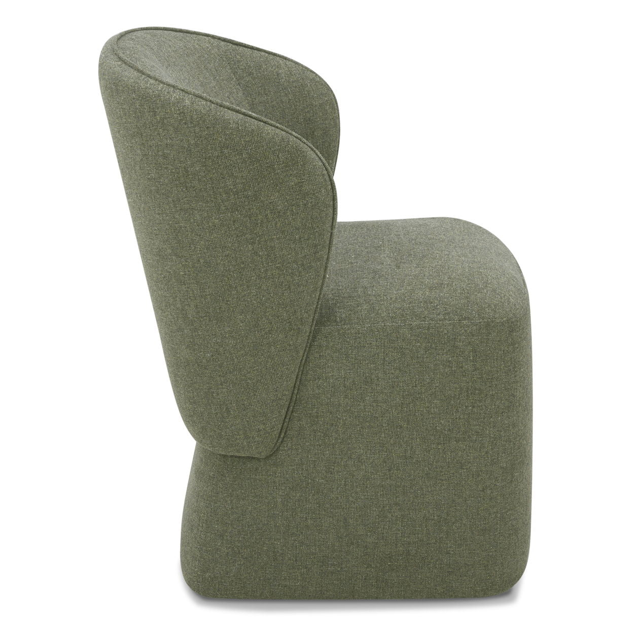 Crossings - Eden Rectangular Dining Table With 4 Upholstered Chairs - Toasted Tumbleweed & Green