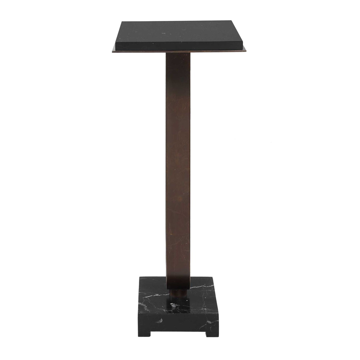 Galloway - Minimalist Accent Table - Black / Bronze