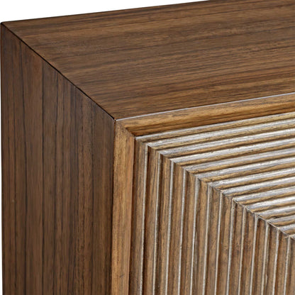 Bottom Line - 2 Door Wood Cabinet - Woodtone