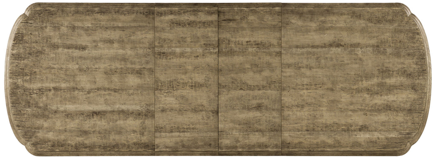 La Grange - Le Vieux 86" Double Pedestal Table With 2-18" Leaves