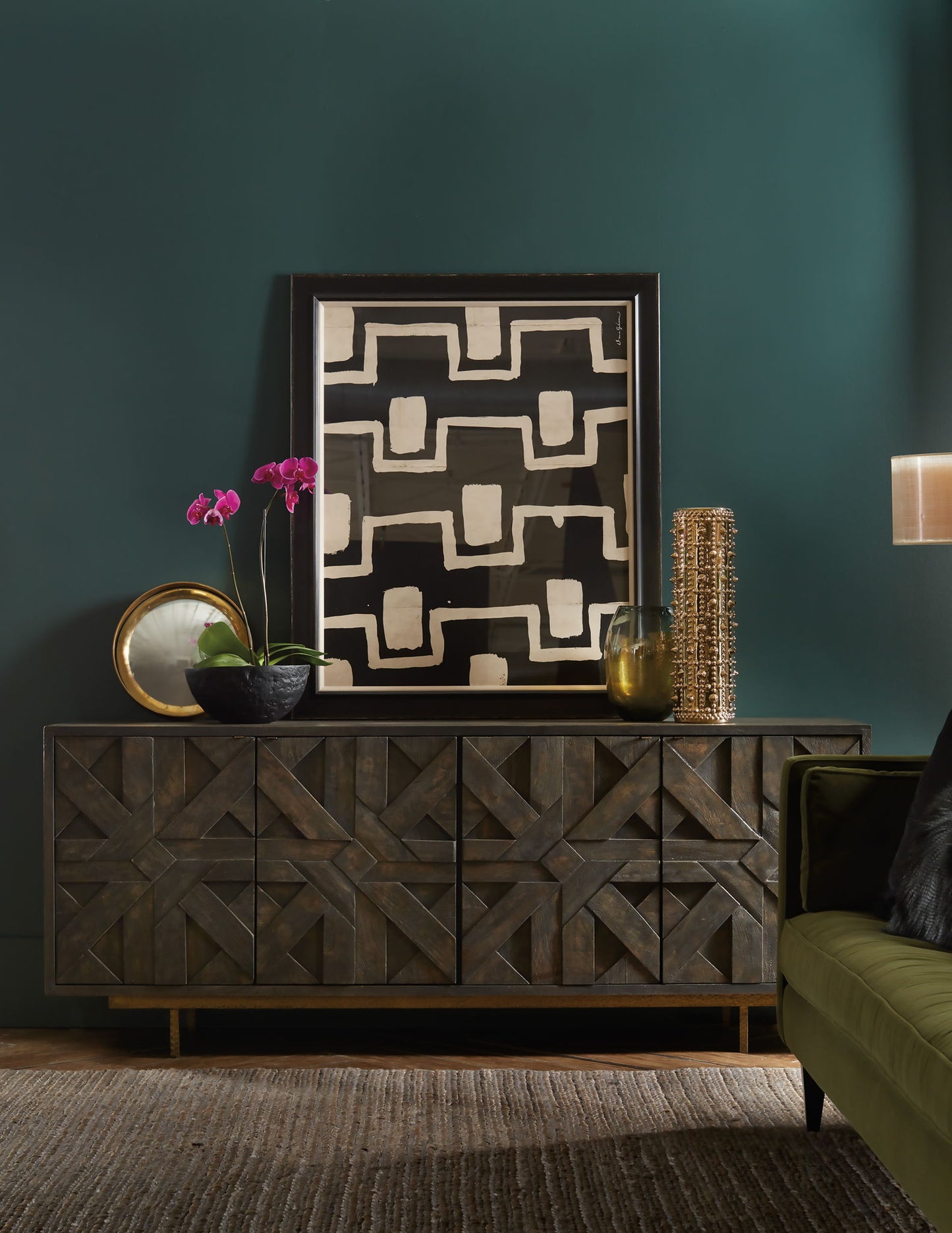 Commerce And Market - Layers Credenza - Dark Gray